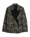Joseph Jaden Patchwork Lace Jacket In Comet Combo Black