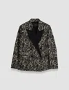 Joseph Jaden Patchwork Lace Jacket In Comet Combo Black