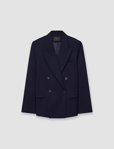 Joseph Jaden Tailoring Wool Stretch Jacket In Blue