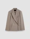 Joseph Jaden Tailoring Wool Stretch Jacket In Escargot