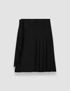 Joseph Jeanne Light Crepe Skirt In Black