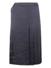 Joseph "jeanne" Skirt Light Crepe In Blue