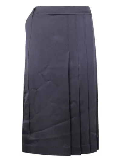 Joseph "jeanne" Skirt Light Crepe In Blue