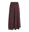 Joseph Jersey Midi Skirt In Red