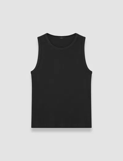 Joseph Jersey Rib Tank Top In Black