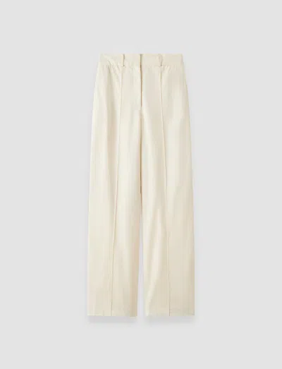 Joseph Jnane Cotton Linen Trousers In White