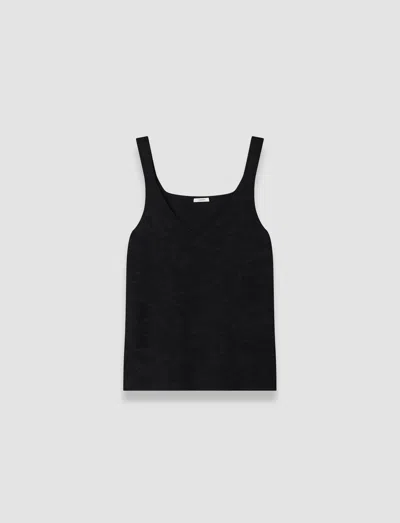 Joseph Joann Leopard Jacquard Milano Tank Top In Black