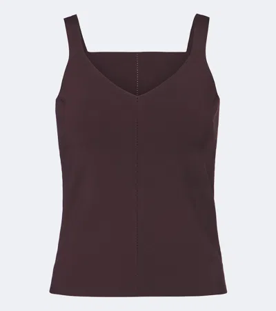 Joseph Joann Ribbed-knit Tank Top In Purple