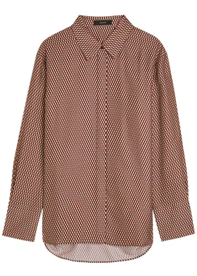 Joseph Joe Checked Woven Shirt In Red