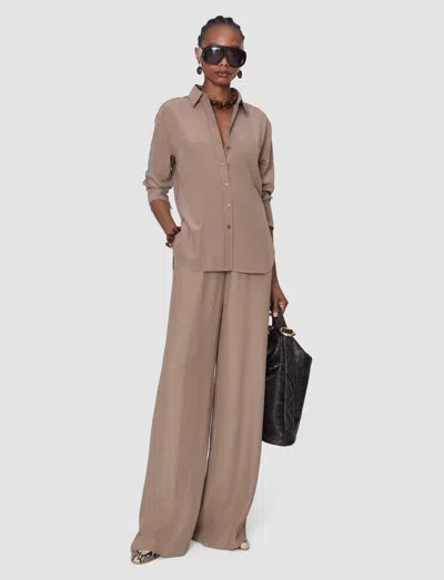 Joseph Joe Crepe De Chine Silk Blouse In Neutral