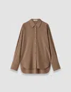 Joseph Joe Crepe De Chine Silk Blouse In Purple