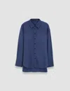 Joseph Joe Silk Crepe De Chine Blouse In Harbour