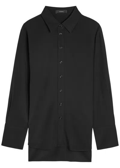 Joseph Joe Silk-crepe Shirt In Black