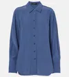 Joseph Joe Silk Shirt In Blue