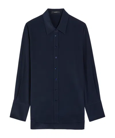 Joseph Joe Silk-crepe Shirt In Black