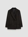 Joseph Joffrin Textured Viscose Jacket In Black