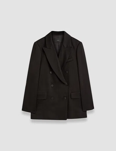 Joseph Joffrin Textured Viscose Jacket In Black