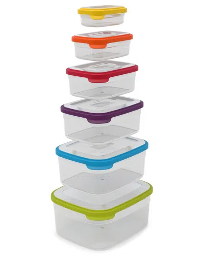 Joseph Joseph 12pc Nesting Food Storage Set In Multicolor