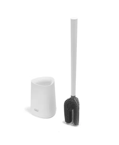Joseph Joseph 2-pc. Flex 360 Lite Toilet Brush And Holder Set In White