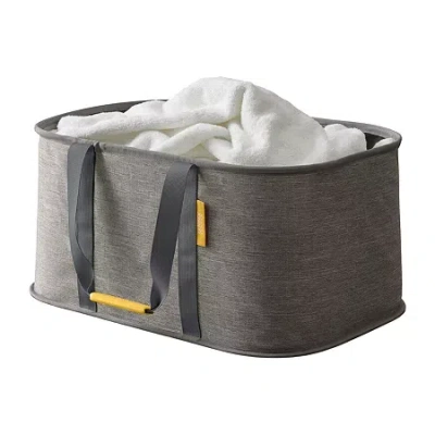Joseph Joseph 35l Hold-all Collapsible Collapsible Laundry Basket In Gray