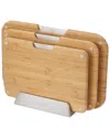 Joseph Joseph 3pc Nest Boards Bamboo Cutting Board Set In Brown