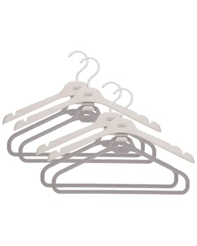 Joseph Joseph 4 Pack Orderly Long Garment Hangers In Brown