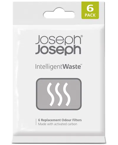 Joseph Joseph 6-pk. Intelligentwaste Waste Can Odor Filters In Black