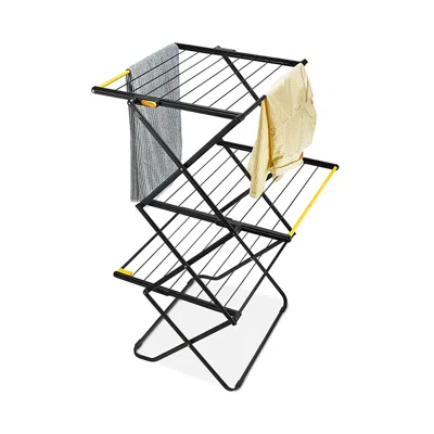 Joseph Joseph Airframe Clothes Drying Rack With Long Garment Hanging Rails In Black