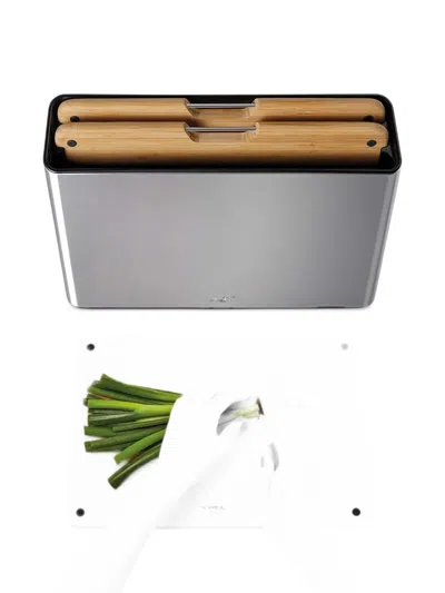 Joseph Joseph Bamboo Chopping Boards (set Of Three) In Silver