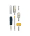 Joseph Joseph Cleantech 6 Pc.deep Cleaning Set With Extension Pole In White