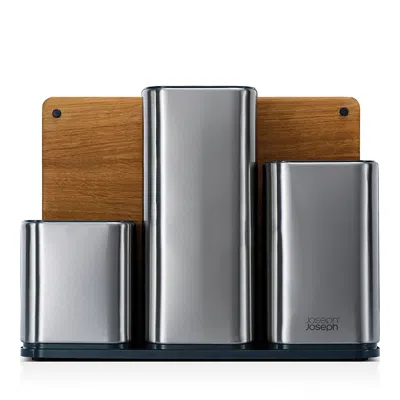 Joseph Joseph Counterstore 100 Stainless Steel Kitchen Worktop Organizer In Silver