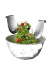 Joseph Joseph Curved Salad Servers In Silver
