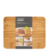 Joseph Joseph Cut & Carve Bamboo Chopping Board In Brown