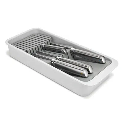 Joseph Joseph Drawerstore 2-tier Knife Organizer In Gray