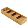 Joseph Joseph Drawerstore Bamboo Compact Cutlery Organizer In Light Brown
