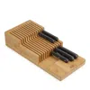 Joseph Joseph Drawerstore Bamboo Large 2-tier Knife Organizer In Light Brown