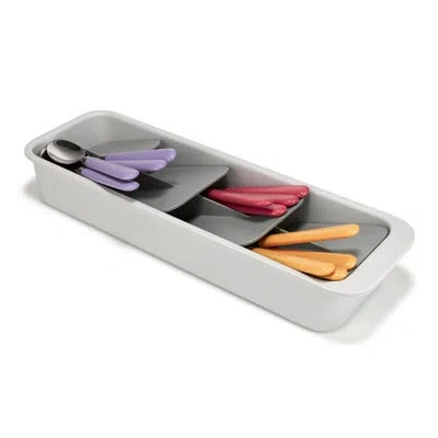 Joseph Joseph Drawerstore Compact Tiered Cutlery Organizer In Gray