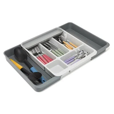 Joseph Joseph Drawerstore Expanding Cutlery, Utensil And Gadget Organizer In Gray