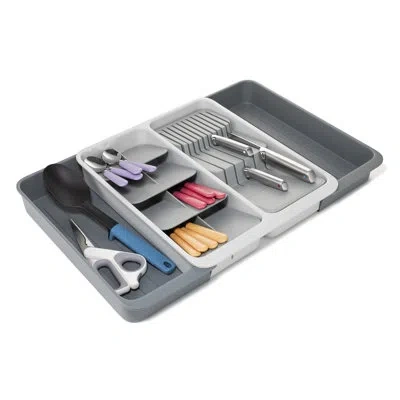 Joseph Joseph Drawerstore Expanding Tiered Cutlery And Knife Organizer In Gray