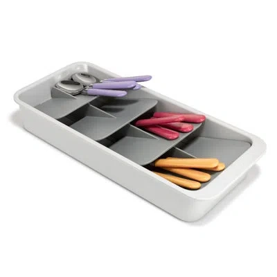 Joseph Joseph Drawerstore Large Tiered Cutlery Organizer In Gray