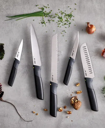 Joseph Joseph Duo 5-piece Stainless Steel Kitchen Knife Set In Blue