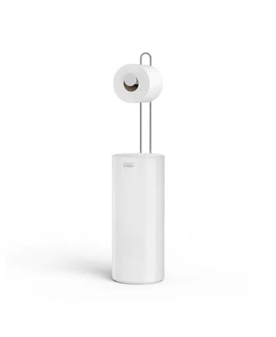Joseph Joseph Easy Store Toilet Paper Roll Holder With Concealed Storage In White
