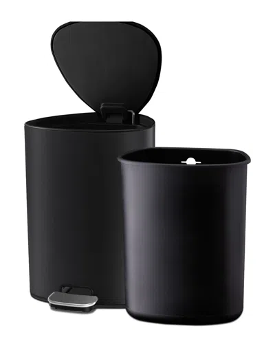 Joseph Joseph Easystore 5l Pedal Trash Bin In Black