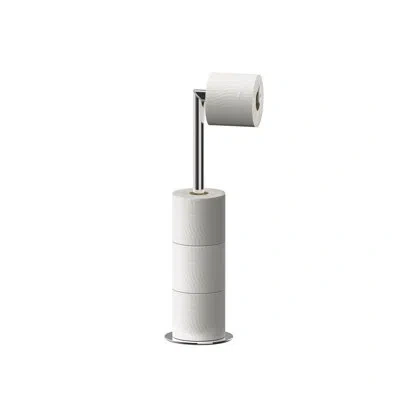 Joseph Joseph Easystore Luxe 2-in-1 Toilet Paper Stand In Stainless Steel
