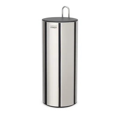 Joseph Joseph Easystore Luxe Concealed Toilet Roll Holder In Silver