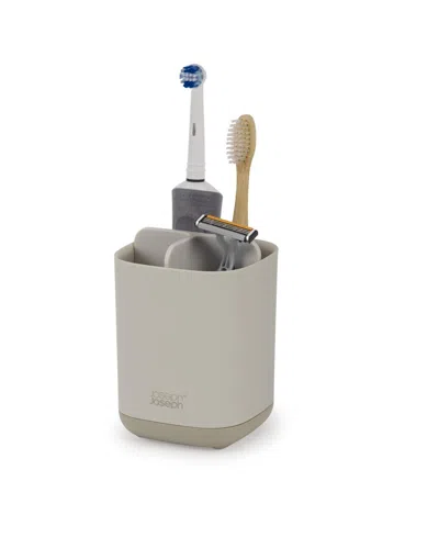 Joseph Joseph Easystore Matte Finish Large Toothbrush Caddy In Ecru
