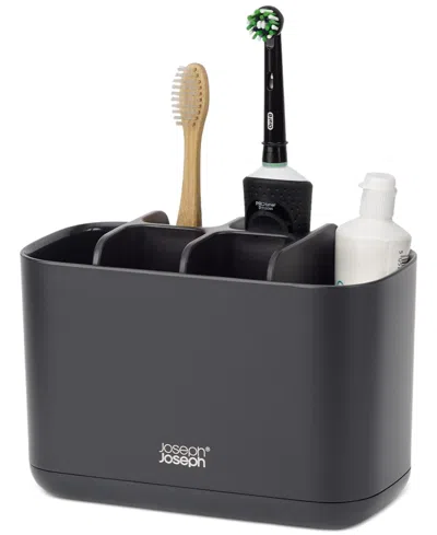 Joseph Joseph Easystore Matte Large Toothbrush Caddy In Black