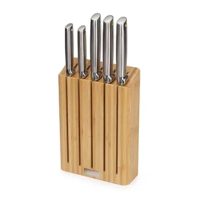 Joseph Joseph Elevate 5-pc. Knife Block Set In Silver
