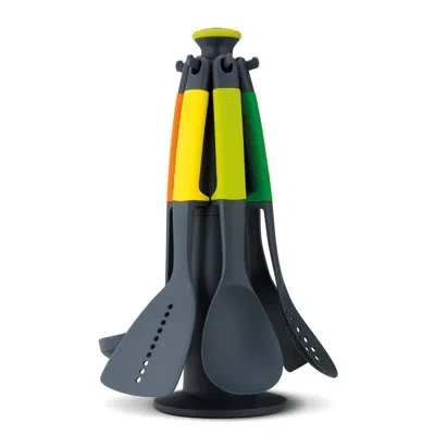 Joseph Joseph Elevate 6-piece Kitchen Utensil Carousel Set In Rainbow