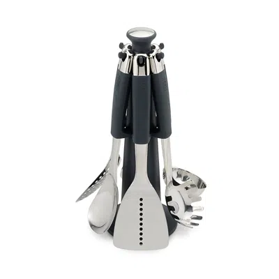 Joseph Joseph Elevate Steel 100 Carousel 6-piece Kitchen Tool Set In Silver